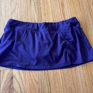 Lands end tankini skirt purple 10